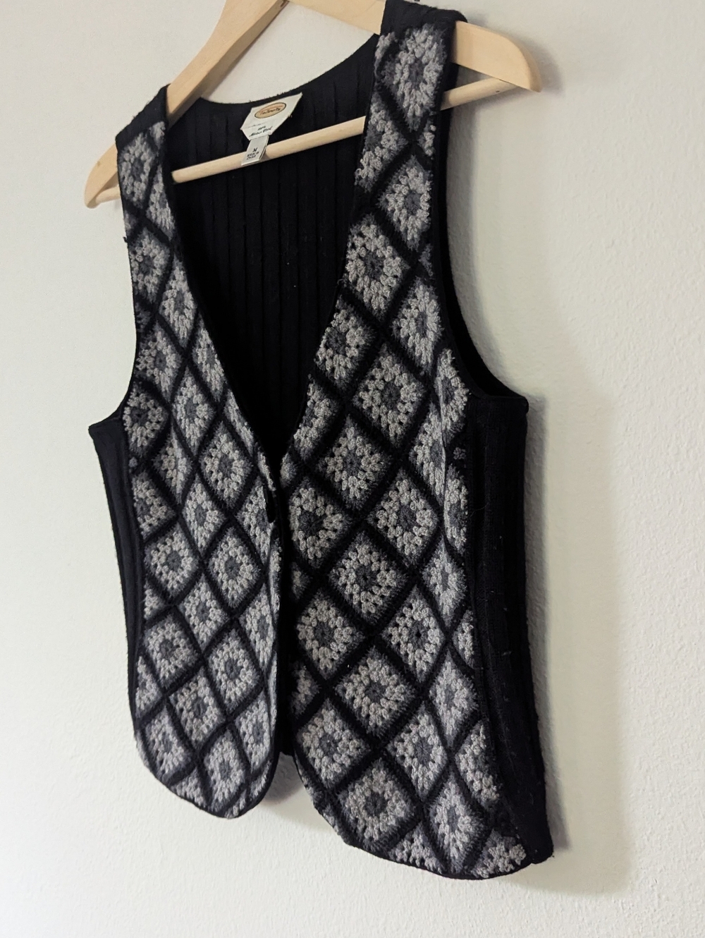 Talbots Black Ribbed Merino Wool Sweater - Picture 2 of 8